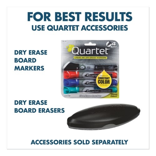Quartet Classic Series Porcelain Magnetic Dry Erase Board, 48 X 36, White Surface, Silver Aluminum Frame