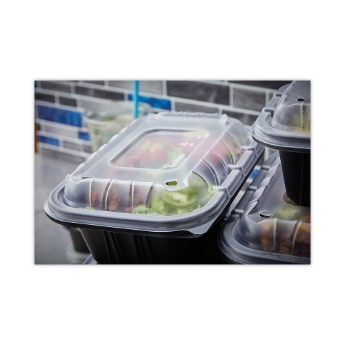 Pactiv Earthchoice Entree2go Takeout Container, 32 Oz, 8.66 X 5.75 X 2.72, Black, Plastic, 300/Carton