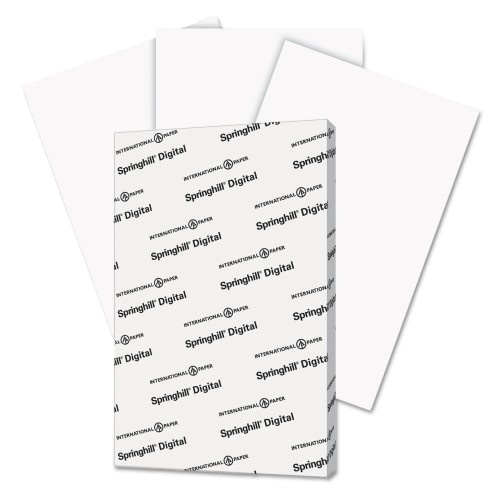 Springhill Digital Index White Card Stock, 92 Bright, 110 Lb Index Weight, 11 X 17, White, 250/Pack