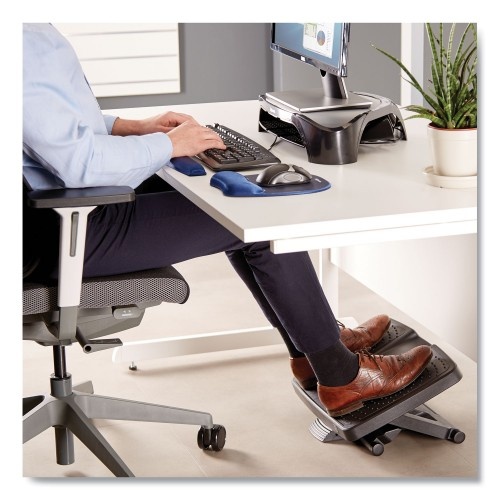 Fellowes Ultimate Foot Support, Hps, 17.75W X 13.25D X 6.5H, Black/Gray