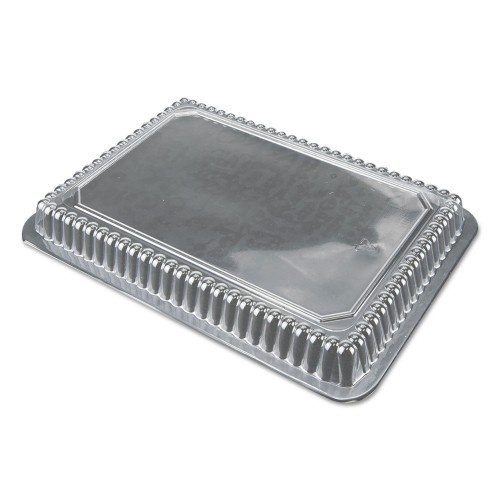 Durable Packaging Dome Lids For 1.5 Lb, 2 Lb And 2.25 Lb Oblong Containers, 7.94 X 5.44, Clear, Plastic, 500/Carton