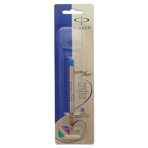 Refill For Parker Ballpoint Pens, Medium Conical Tip, Blue Ink