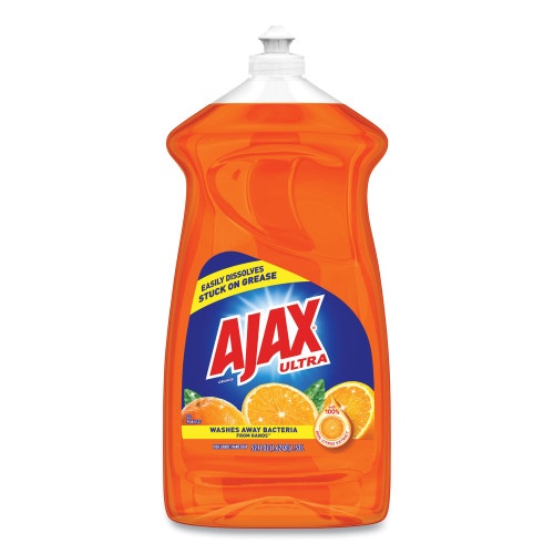 Ajax Dish Detergent, Liquid, Antibacterial, Orange, 52 Oz, Bottle, 6/Carton