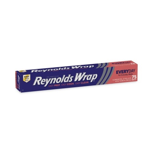 Reynolds Standard Aluminum Foil Roll, 12" X 75 Ft, Silver