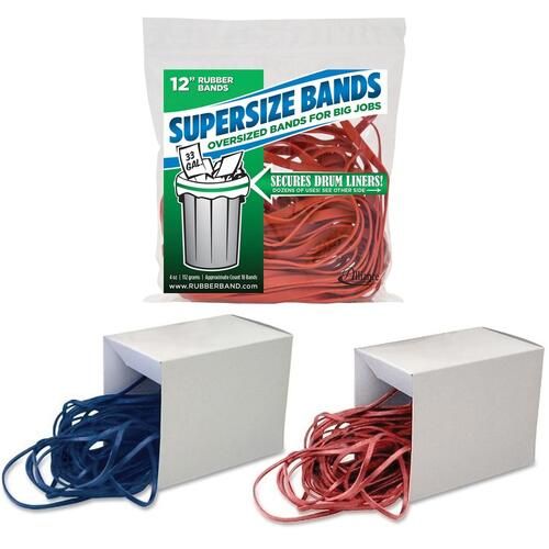 Alliance Rubber Supersize Bands - Large 12" Heavy Duty Latex Rubber Bands - For Oversized Jobs