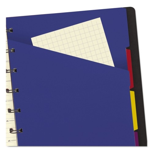 Filofax Notebook, 1-Subject, Medium/College Rule, Black Cover, 8.25 X 5.81 Sheets