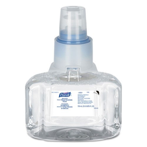 Purell Advanced Hand Sanitizer Foam, Ltx-7, 700 Ml Refill, 3/Carton