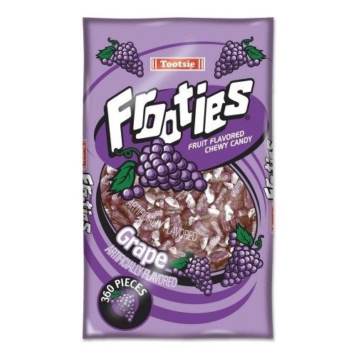 Tootsie Roll Frooties, Grape, 38.8 Oz Bag, 360 Pieces/Bag