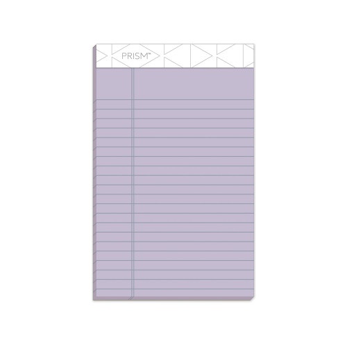 Tops Prism + Colored Writing Pads, Narrow Rule, 50 Pastel Orchid 5 X 8 Sheets, 12/Pack