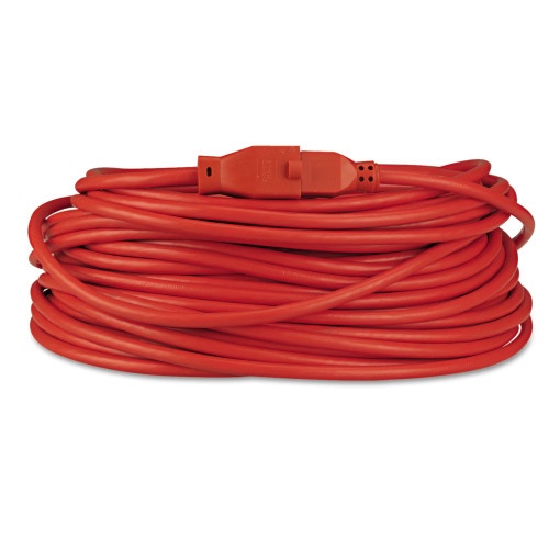 Innovera Indoor/Outdoor Extension Cord, 100 Ft, 10 A, Orange