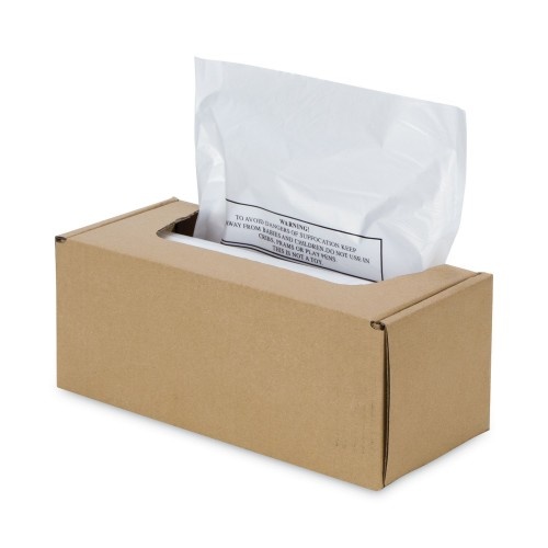 Fellowes Shredder Waste Bags, 16-20 Gal Capacity, 50/Carton