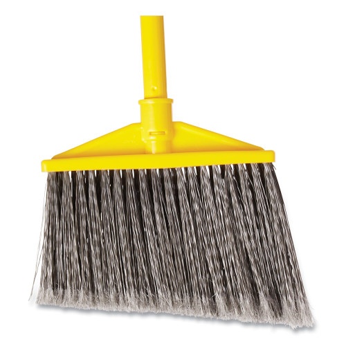 Rubbermaid Commercial 7920014588208, Angled Large Broom, 46.78" Handle, Gray/Yellow