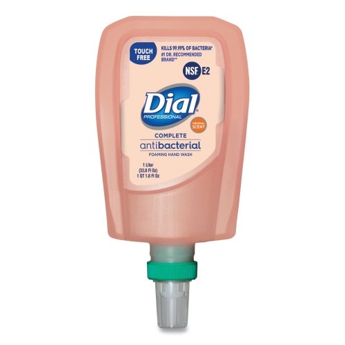 Dial Antibacterial Foaming Hand Wash Refill For Fit Touch Free Dispenser, Original, 1 l