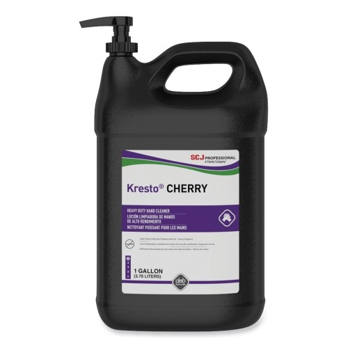 Sc Johnson Professional Kresto Cherry Heavy Duty Hand Cleaner, Cherry Scent, 1 gal Pump Bottle, 4/Carton