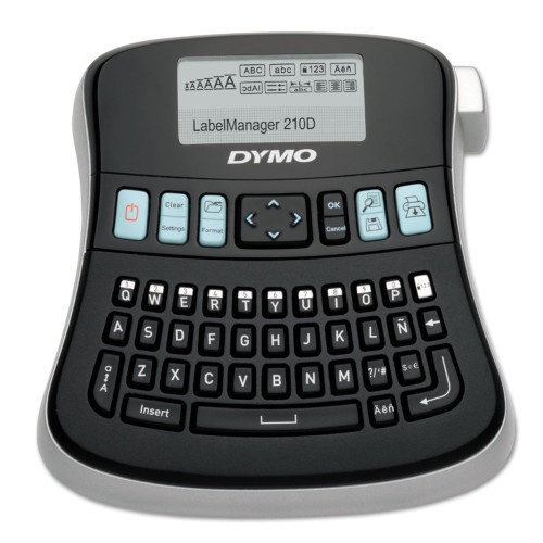 Dymo Labelmanager 210D Label Maker, 2 Lines, 6.1 x 6.5 x 2.5