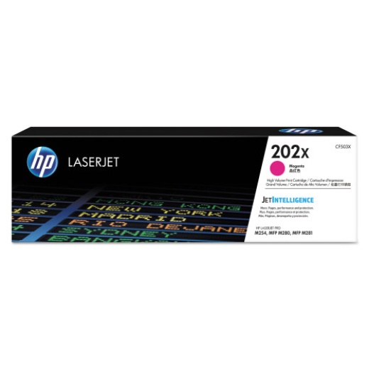 HP 202X, High-Yield Magenta Original Laserjet Toner Cartridge