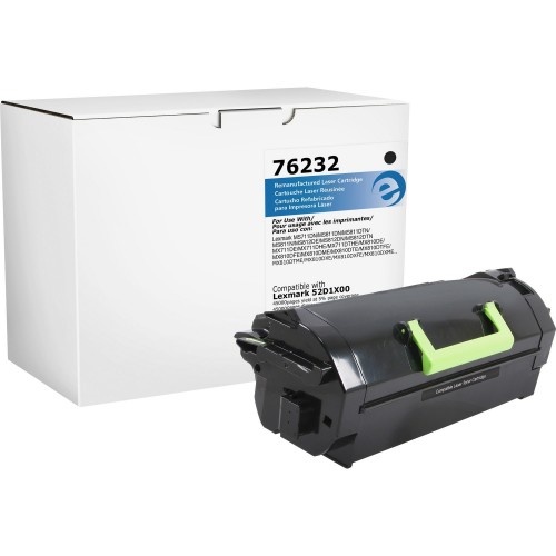 Elite Image Remanufactured High Yield Laser Toner Cartridge - Alternative for Lexmark 521X - Black