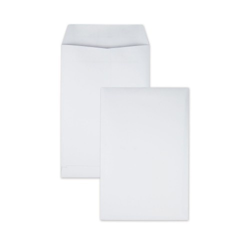 Quality Park Redi-Seal Catalog Envelope, #1, Cheese Blade Flap, Redi-Seal Adhesive Closure, 6 x 9, White, 100/Box