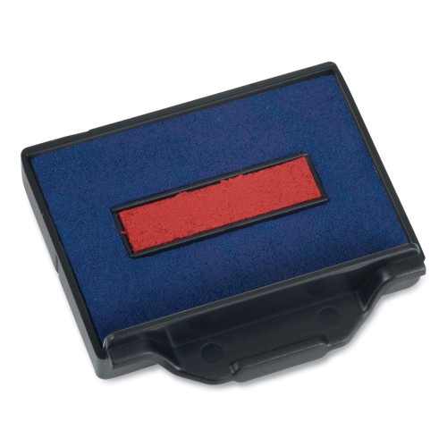 Trodat T5430 Professional Replacement Ink Pad - 1" x 1.63", Blue/Red