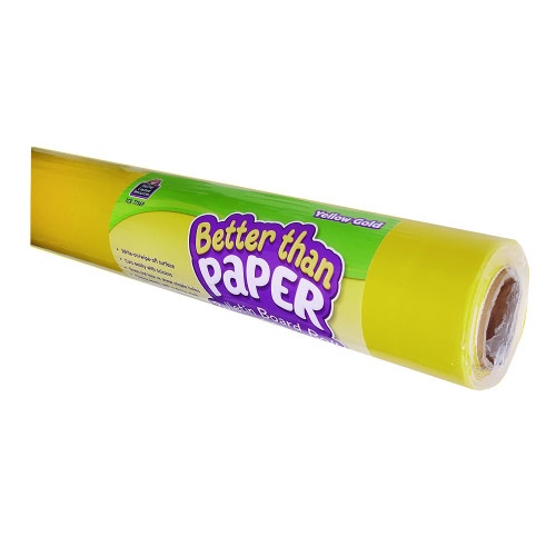 Teacher Created Resources Better Than Paper Bulletin Board Roll, 4 Ft X 12 Ft, Yellow Gold