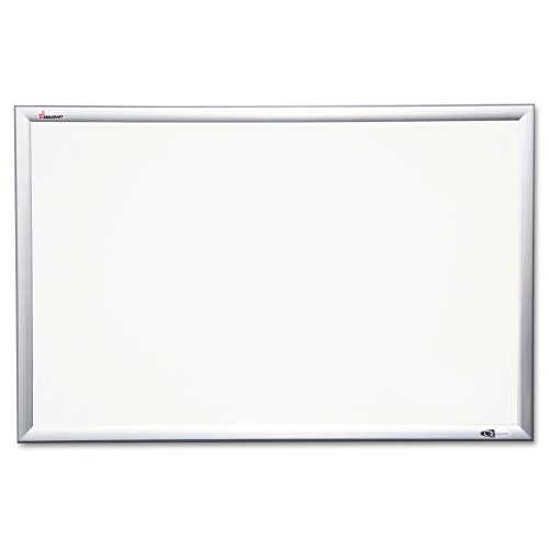 AbilityOne 711001 Skilcraft Quartet Magnetic Porcelain Marker Board, 60 x 36, White Surface, Anodized Aluminum Frame