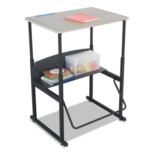 Safco Alphabetter Desks, 28" x 20" x 26" to 42", Beige