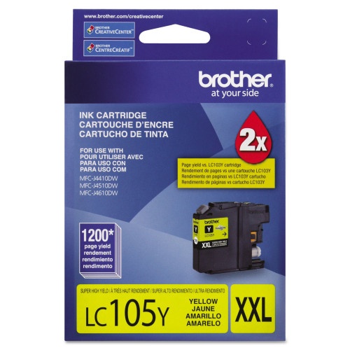 Brother Innobella Super High-Yield Ink, 1,200 Page-Yield, Yellow