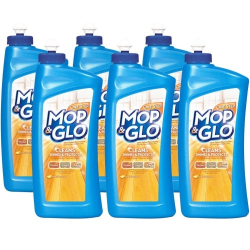 Mop & Glo Ready To Use Multi-Surface Floor Cleaner, Fresh Citrus Scent, 32 Oz Bottle, 6/Carton