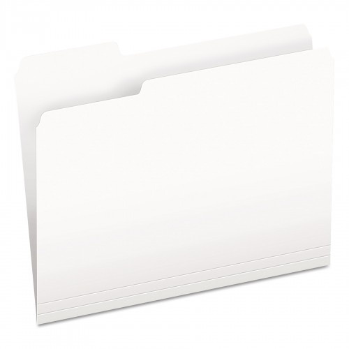 Pendaflex Colored File Folders, 1/3-Cut Tabs: Assorted, Letter Size, White, 100/Box