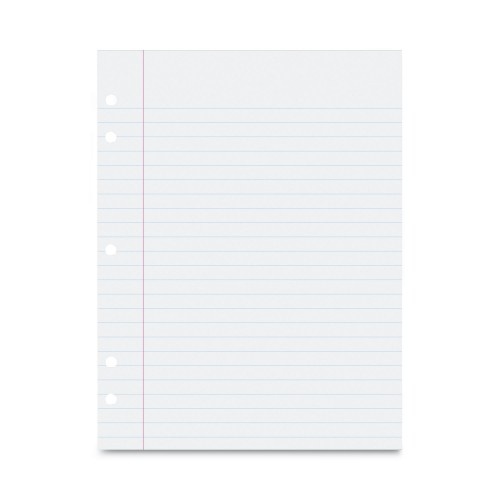 Pacon Composition Paper, 5-Hole, 8 x 10.5, Wide/Legal Rule, 500/Pack