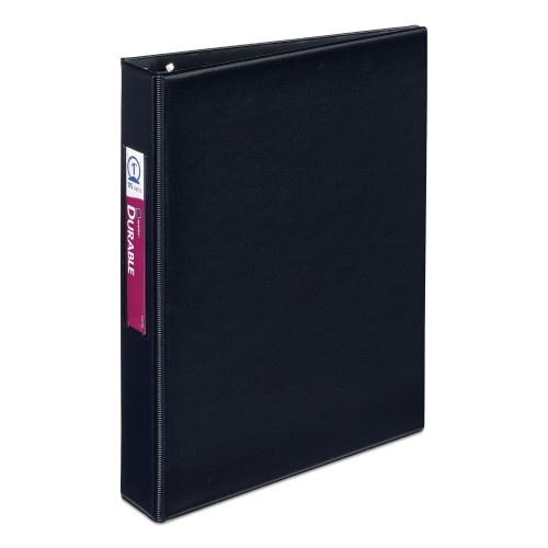 Avery Mini Size Durable Non-View Binder with Round Rings, 3 Rings, 1 Capacity, 8.5 X 5.5, Black