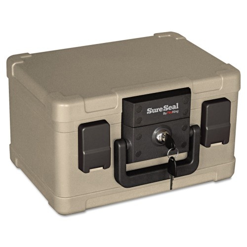 SureSeal Fire and Waterproof Chest, 0.15 Cu Ft, Taupe