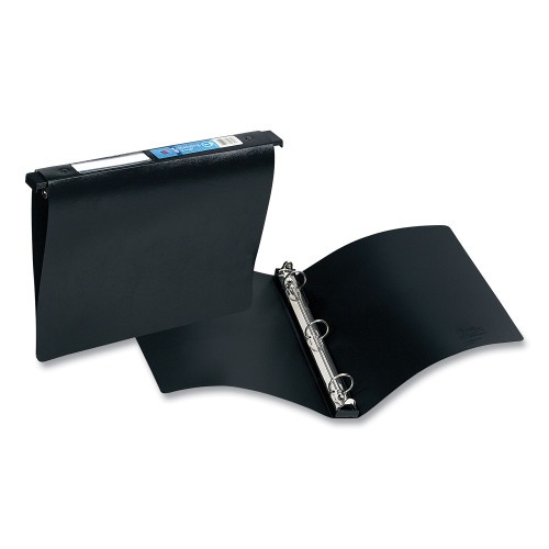 Avery Hanging Storage Flexible Non-View Binder with Round Rings, 3 Rings, 1 Capacity, 11 x 8.5, Black