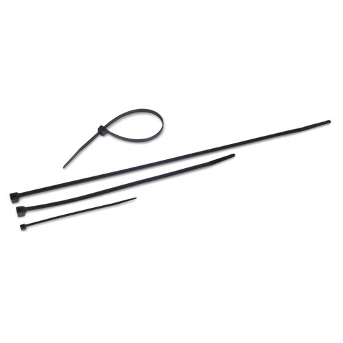 Tatco Nylon Cable Ties - 11 X 0.19, 50 Lb, Black, 500/Pack