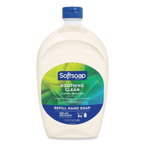 Softsoap Moisturizing Hand Soap Refill With Aloe, Fresh Scent, 50 Oz, 6/Carton