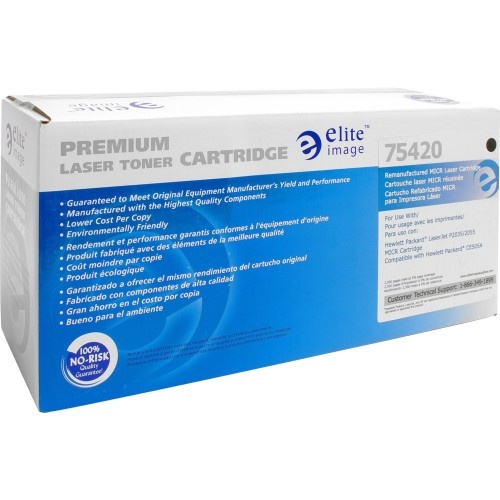 Elite Image Remanufactured MICR Laser Toner Cartridge - Alternative for HP 05A - Black - 1 Each