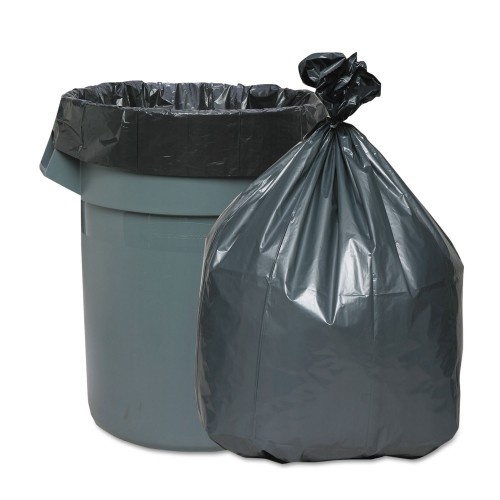 Platinum Plus Can Liners, 60 Gal, 1.55 Mil, 39" X 56", Gray