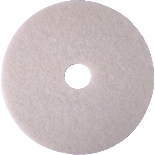 3M White Super Polish Pad 4100 - For Effective Floor Cleaning and Polishing