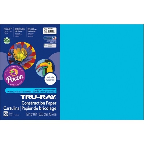 Tru-Ray Construction Paper - Atomic Blue