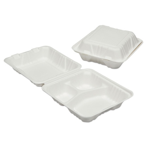 AbilityOne Skilcraft Clamshell Hinged Lid Togo Food Containers