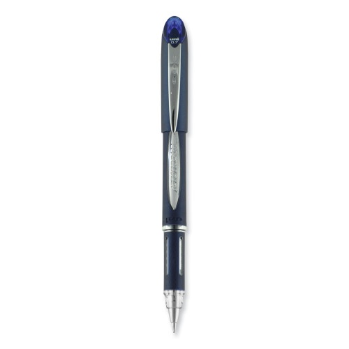 Uni-Ball Jetstream Ballpoint Pen, Fine 0.7 Mm, Blue Ink, Blue Barrel