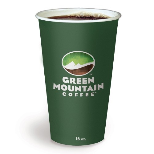 Keurig Paper Hot Cups - 16 Oz, Green Mountain Design, Multicolor, 1,000/Carton