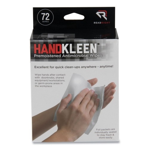 Read Right Handkleen Premoistened Antibacterial Wipes
