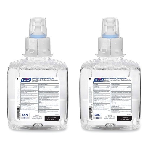 Purell Advanced Hand Sanitizer Green Certified Foam Refill for CS6 Dispensers