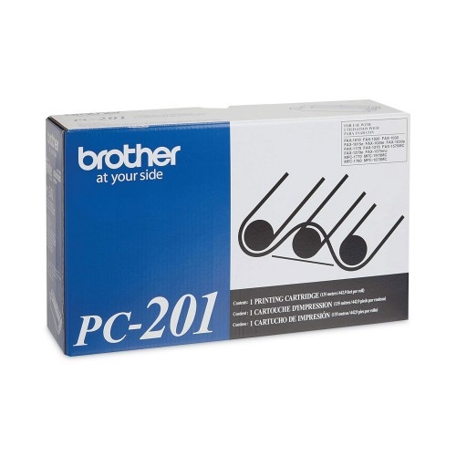 Brother PC-202RF Thermal Transfer Refill Roll, 450 Page-Yield, Black, 2/Pack