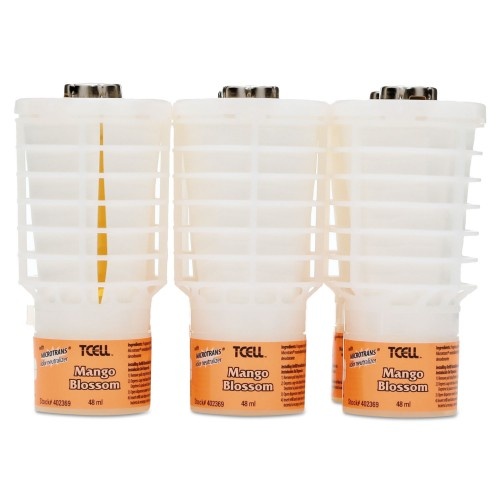 Rubbermaid Commercial Tcell Microtrans Odor Neutralizer Refill, Mango Blossom, 48 Ml, 6/Carton