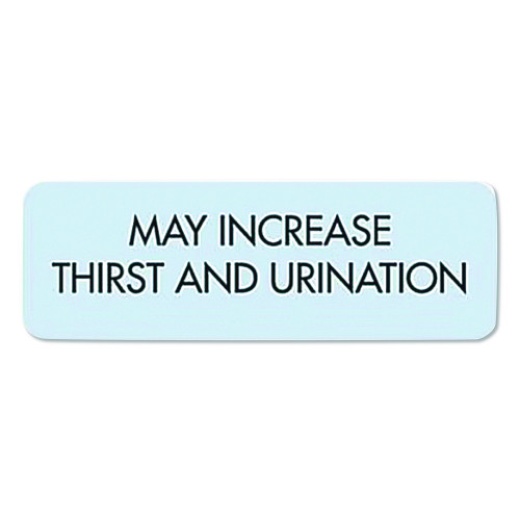 Medical Arts Press Veterinary Medication Instruction Labels, May Increase Thirst And Urination, 1.5 X 0.5, Blue, 500 Labels