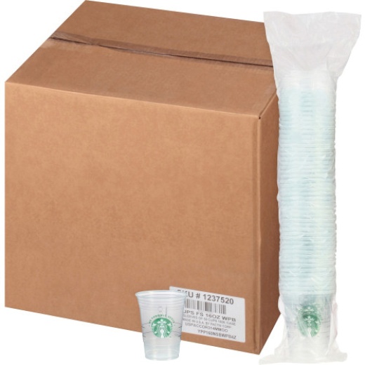 Starbucks We Proudly Serve 16 Oz Cold Cups