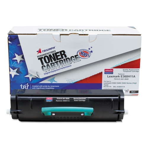 AbilityOne 751001 Remanufactured E360H11A Toner, 9,000 Page-Yield, Black