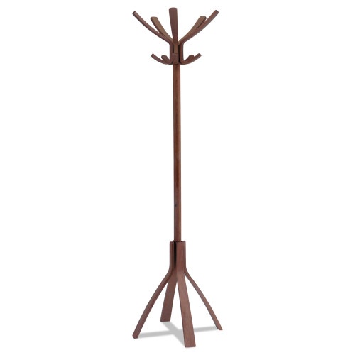 Alba Cafe Wood Coat Stand with 10 Pegs and 5 Hooks